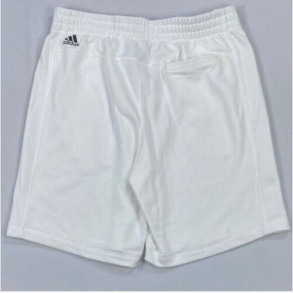 ADIDAS Shorts Mens White Q2 French Terry Fleece - Picture 6 of 7